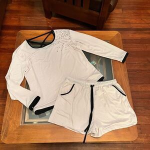 NEW Bali Pajamas Sleep Set Shorts XL & Top Large SOFT!